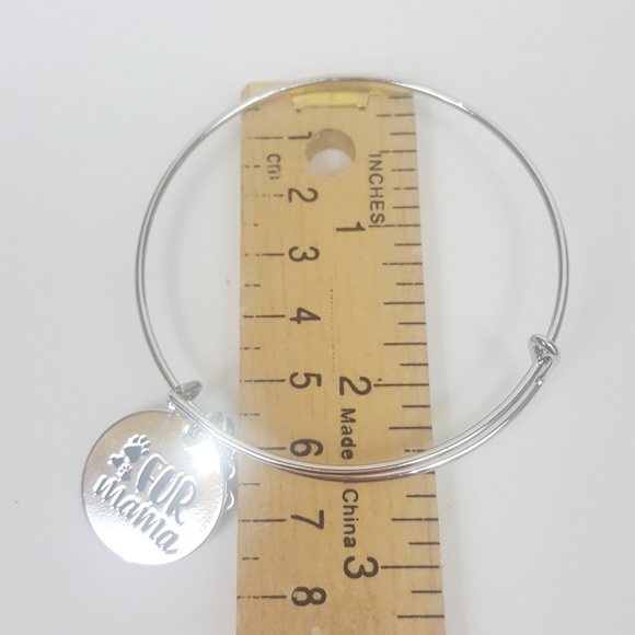 NEW Fur Mama Dog Mom Cat Mom Bracelet Bangle - Picture 3 of 3